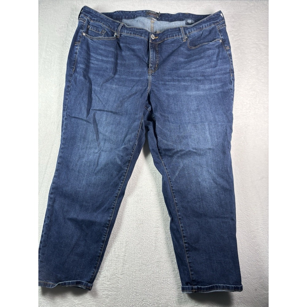 Torrid Jeans Womens 26R Plus Boyfriend Straight Vintage Stretch High Rise Denim